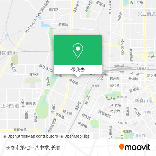 长春市第七十八中学地图