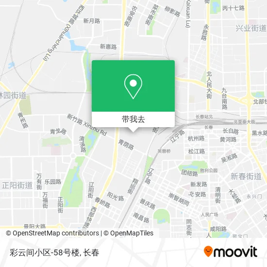 彩云间小区-58号楼地图