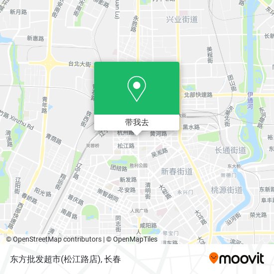 东方批发超市(松江路店)地图