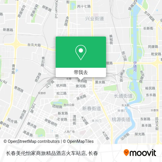 长春美伦怡家商旅精品酒店火车站店地图