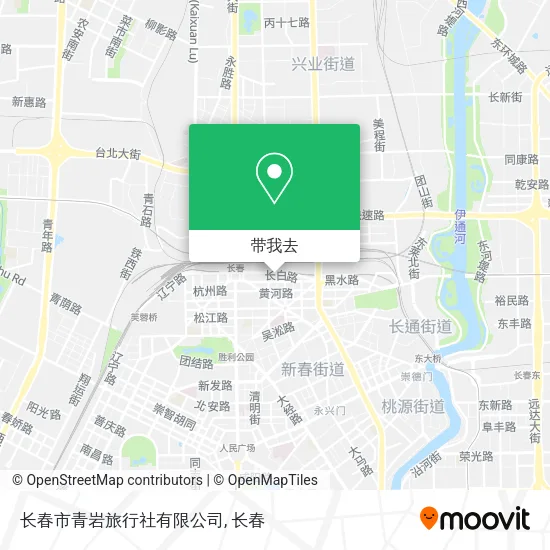 长春市青岩旅行社有限公司地图