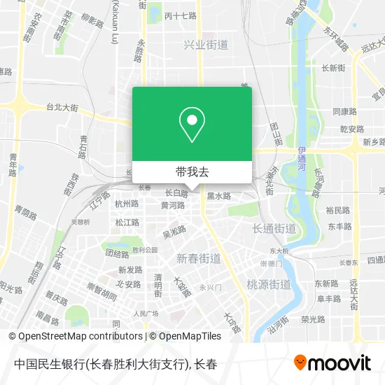 中国民生银行(长春胜利大街支行)地图