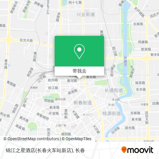 锦江之星酒店(长春火车站新店)地图