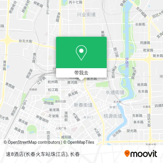 速8酒店(长春火车站珠江店)地图