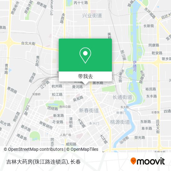 吉林大药房(珠江路连锁店)地图