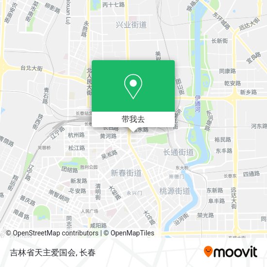吉林省天主爱国会地图