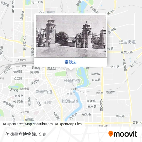 伪满皇宫博物院地图