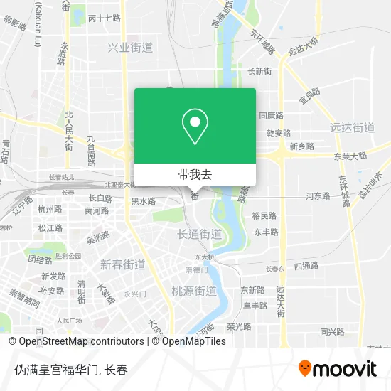 伪满皇宫福华门地图