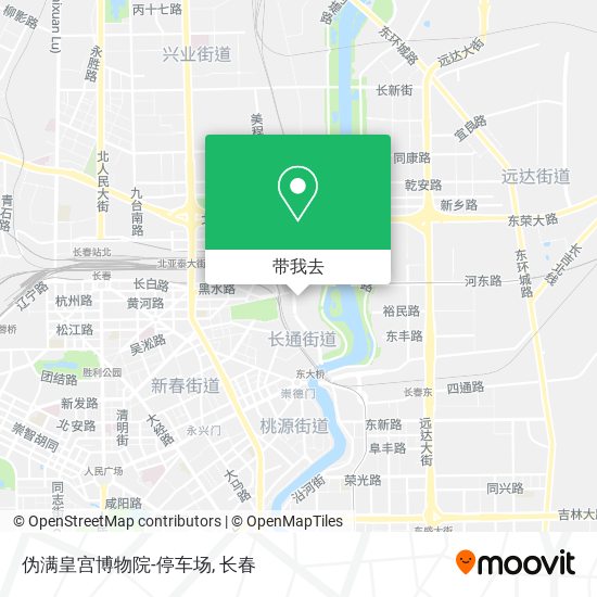 伪满皇宫博物院-停车场地图