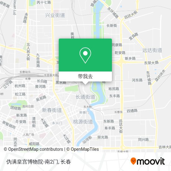 伪满皇宫博物院-南2门地图