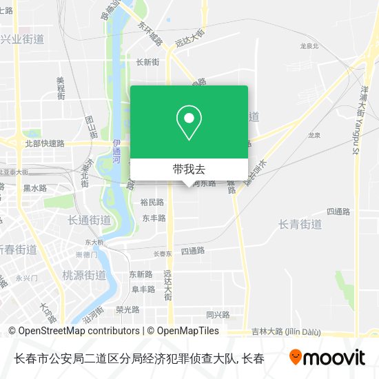 长春市公安局二道区分局经济犯罪侦查大队地图