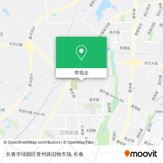 长春市绿园区青州路旧物市场地图