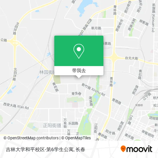 吉林大学和平校区-第6学生公寓地图