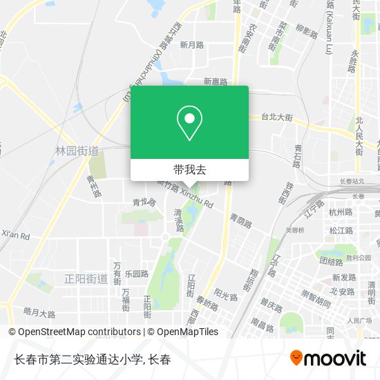 长春市第二实验通达小学地图