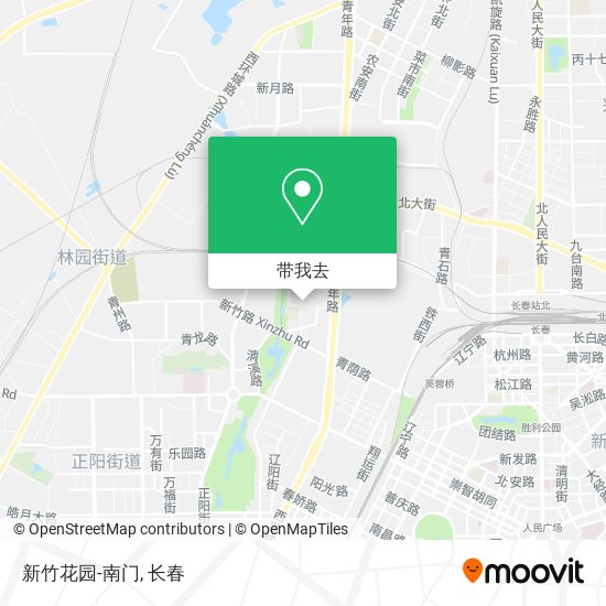 新竹花园-南门地图