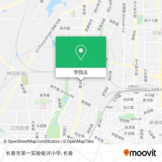 长春市第一实验银河小学地图