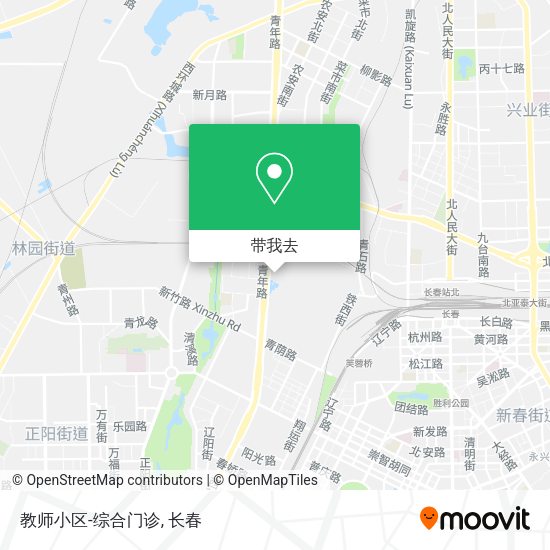 教师小区-综合门诊地图
