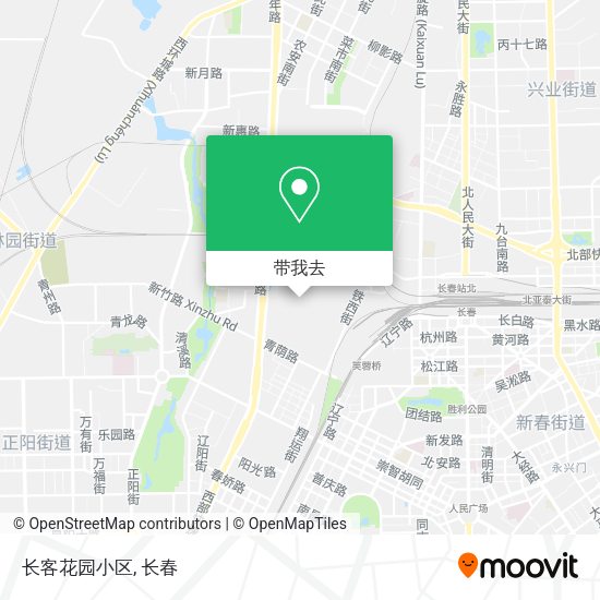 长客花园小区地图