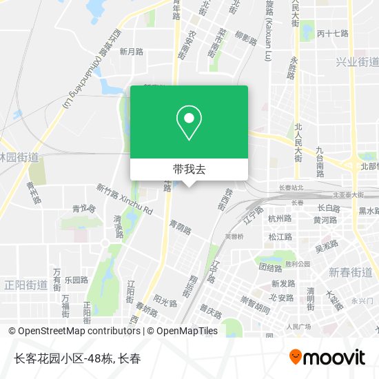 长客花园小区-48栋地图