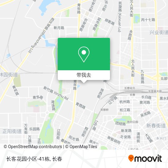 长客花园小区-41栋地图