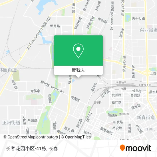 长客花园小区-41栋地图