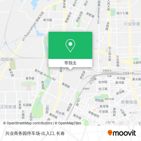 兴业商务园停车场-出入口地图