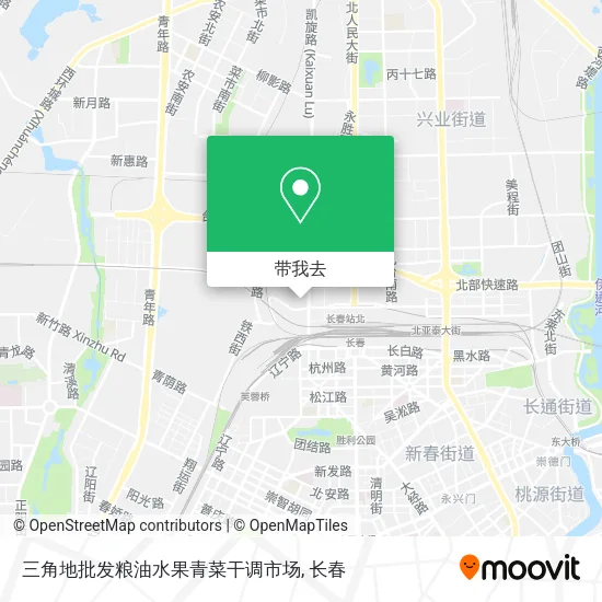 三角地批发粮油水果青菜干调市场地图