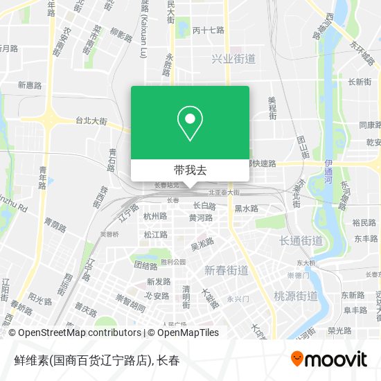 鲜维素(国商百货辽宁路店)地图