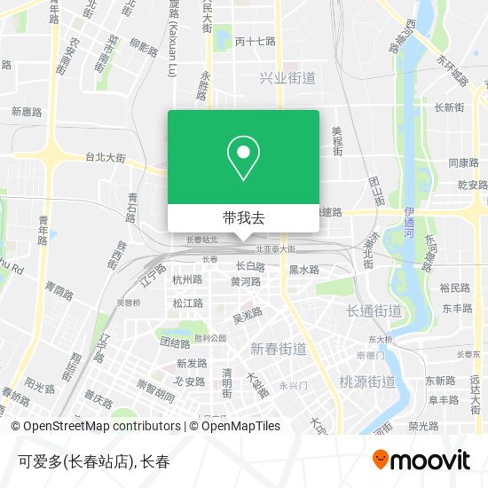 可爱多(长春站店)地图