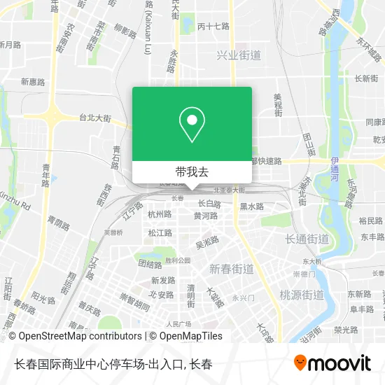 长春国际商业中心停车场-出入口地图