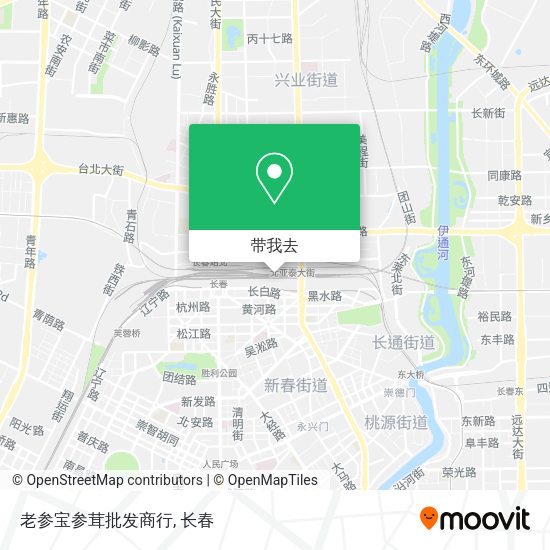 老参宝参茸批发商行地图