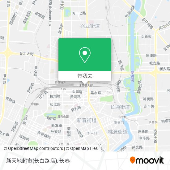 新天地超市(长白路店)地图