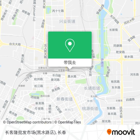 长客隆批发市场(黑水路店)地图
