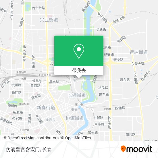 伪满皇宫含宏门地图