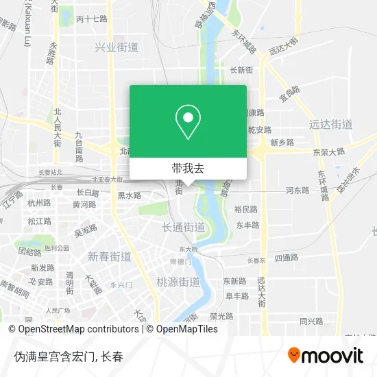 伪满皇宫含宏门地图