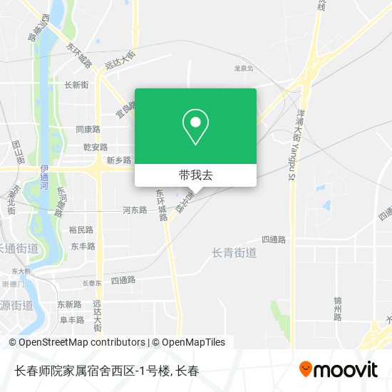 长春师院家属宿舍西区-1号楼地图