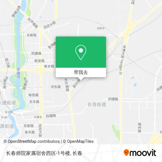 长春师院家属宿舍西区-1号楼地图