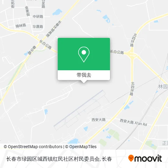 长春市绿园区城西镇红民社区村民委员会地图