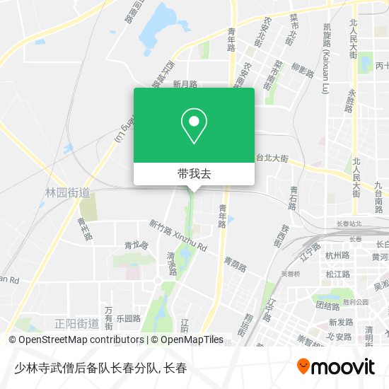 少林寺武僧后备队长春分队地图