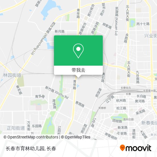 长春市育林幼儿园地图