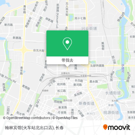 翰林宾馆(火车站北出口店)地图