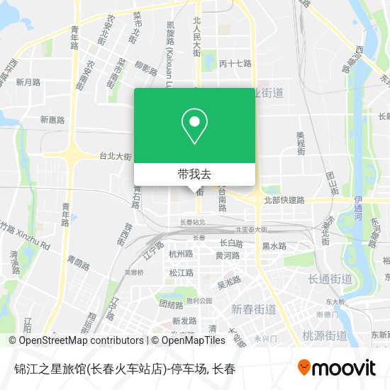 锦江之星旅馆(长春火车站店)-停车场地图