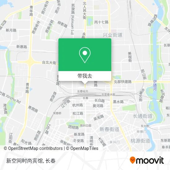 新空间时尚宾馆地图