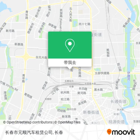 长春市元顺汽车租赁公司地图
