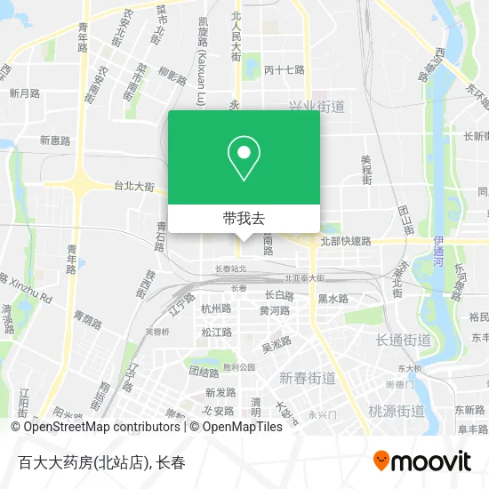 百大大药房(北站店)地图