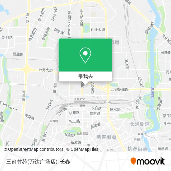 三俞竹苑(万达广场店)地图