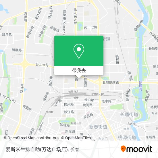 爱斯米牛排自助(万达广场店)地图
