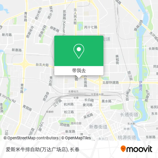爱斯米牛排自助(万达广场店)地图