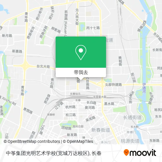 中筝集团光明艺术学校(宽城万达校区)地图