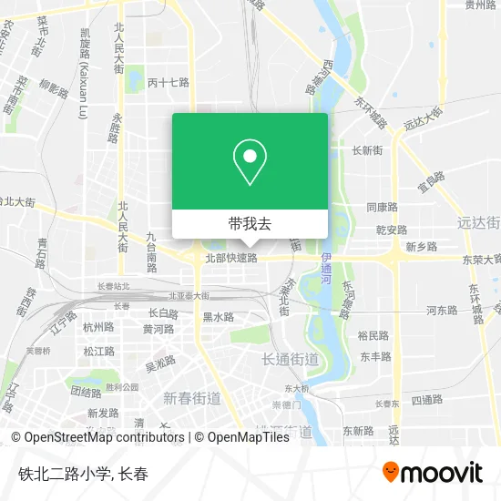 铁北二路小学地图